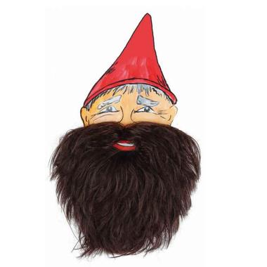 Barba Marrone con Baffi Liscia Folta |Orlob