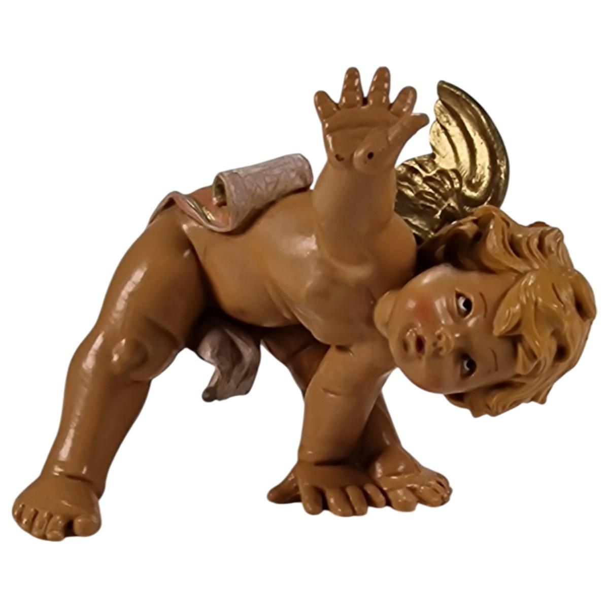 Statua Fontanini 6 cm angelo rotolante modello a