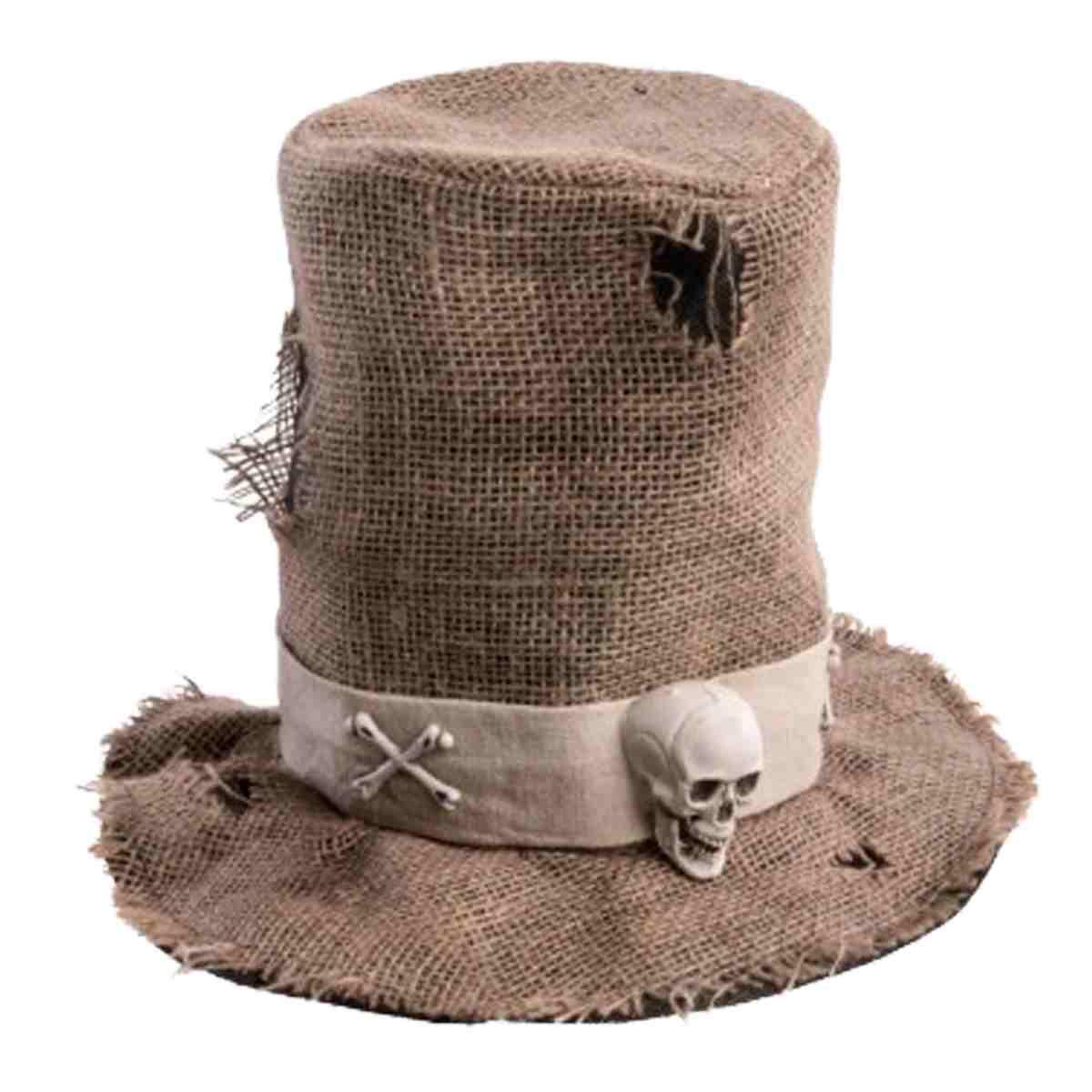 Cappello Tuba Juta con Fascia e Teschio |Orlob