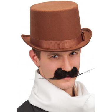 Cappello Cilindro Alto Lusso Marrone |Carnival Toys
