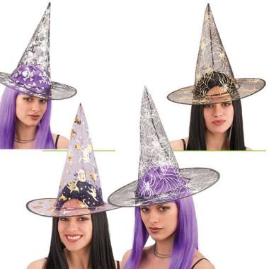Cappello Strega Decorato 4 Modelli |Carnival Toys