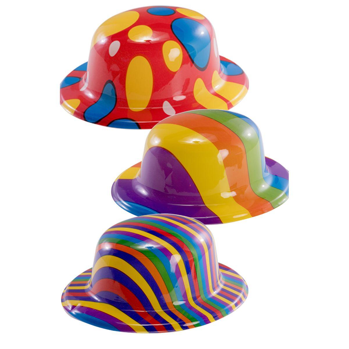 Cappello Bombetta Serigrafata 4 Modelli |Carnival Toys
