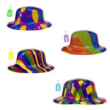 Cappello Bombetta Serigrafata 4 Modelli |Carnival Toys