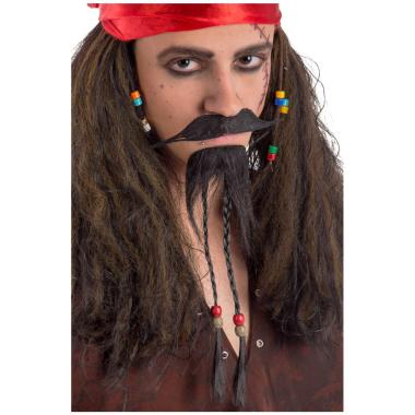 Baffi e Pizzetto Pirata Neri |Carnival Toys
