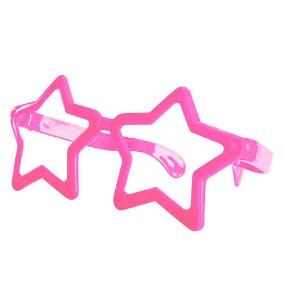 Occhiali Stella Maxi Rosa Senza Lenti |Carnival Toys