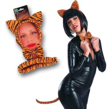 Tigre Cerchietto Capelli, Coda e Papillon |Carnival Toys