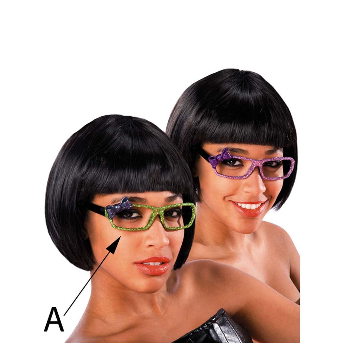 Occhiali Senza Lenti con Glitter |Carnival Toys