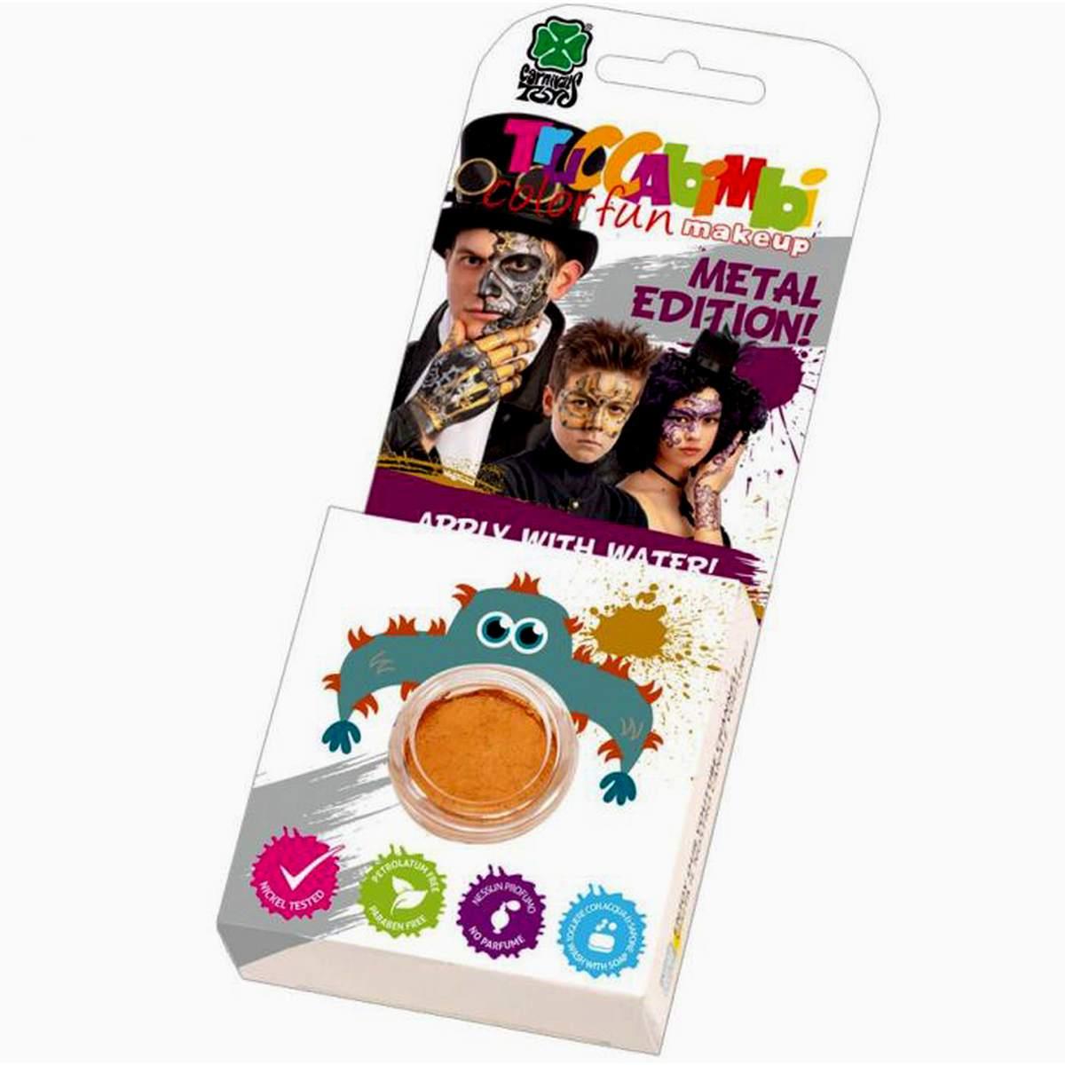 Trucco Crema Vasetto Oro Metalizzato |Carnival Toys