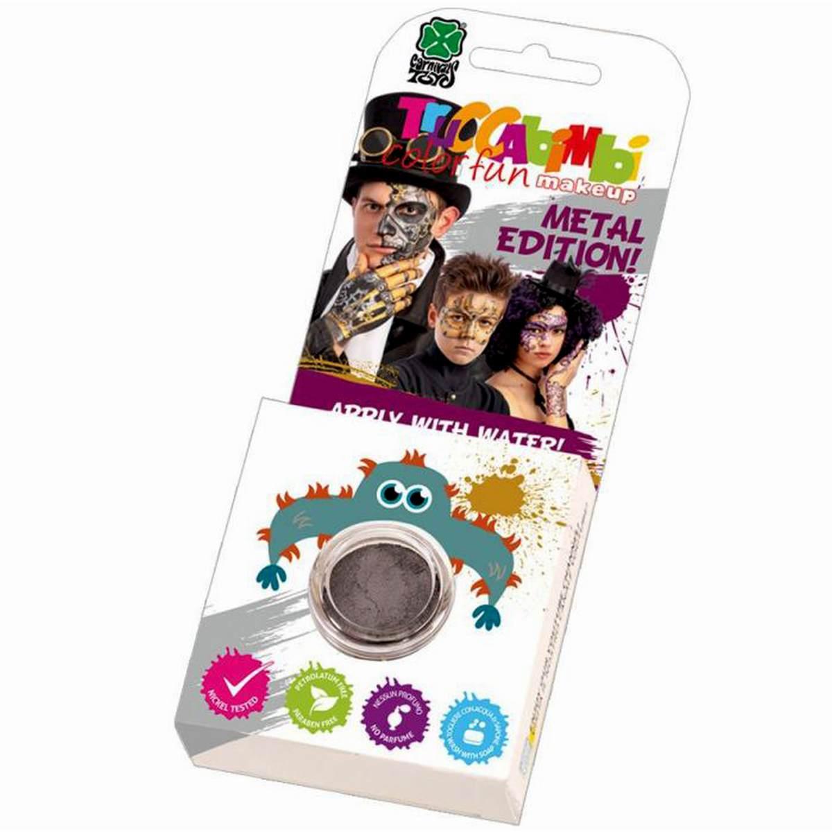 Trucco Crema Vasetto Argento Metalizzato |Carnival Toys