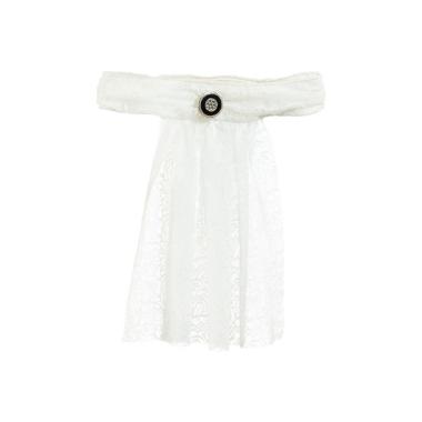 Jabot Tessuto Bianco |Orlob