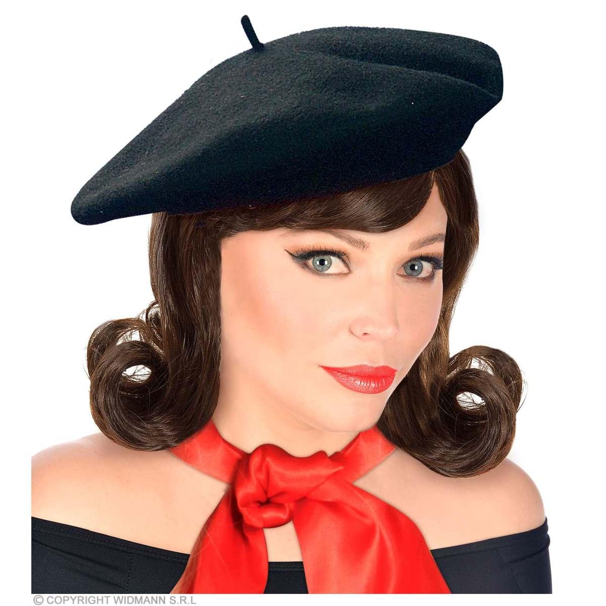 Cappello Berretto Feltro Lana Nero |Widmann