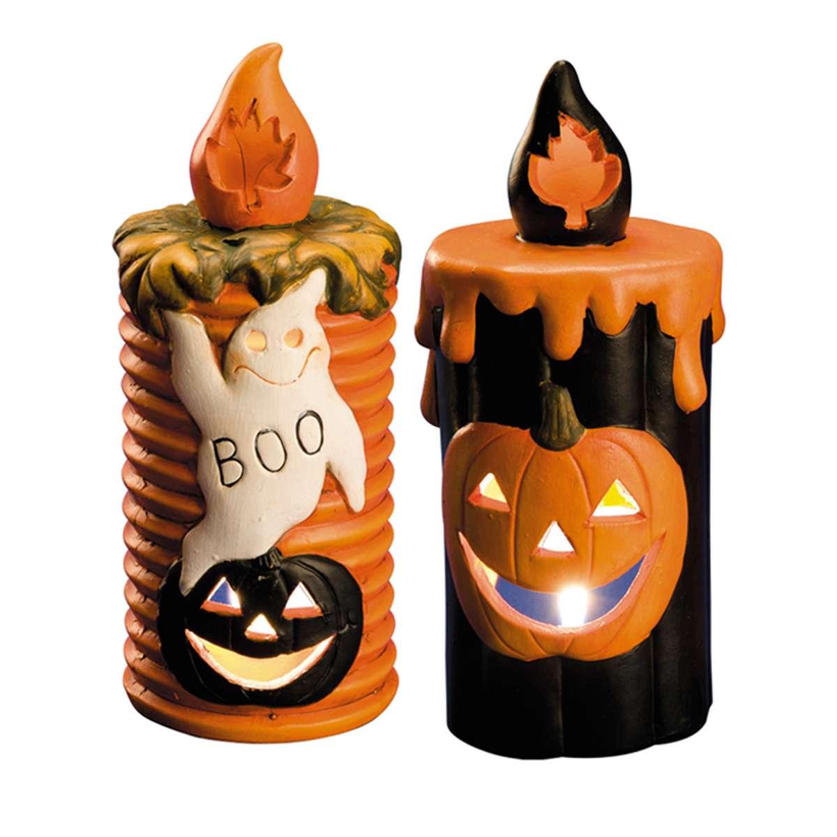 Portacandela Halloween Ceramica cm.20 2 Modelli |Carnival Toys