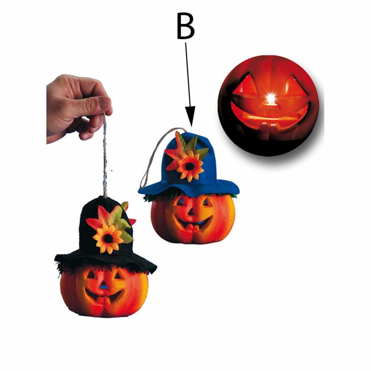 Zucca con Cappello con Luci cm.Ø13.5 |Carnival Toys