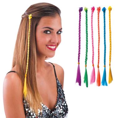 Treccine Fluo con Pinza 6 Colori |Carnival Toys