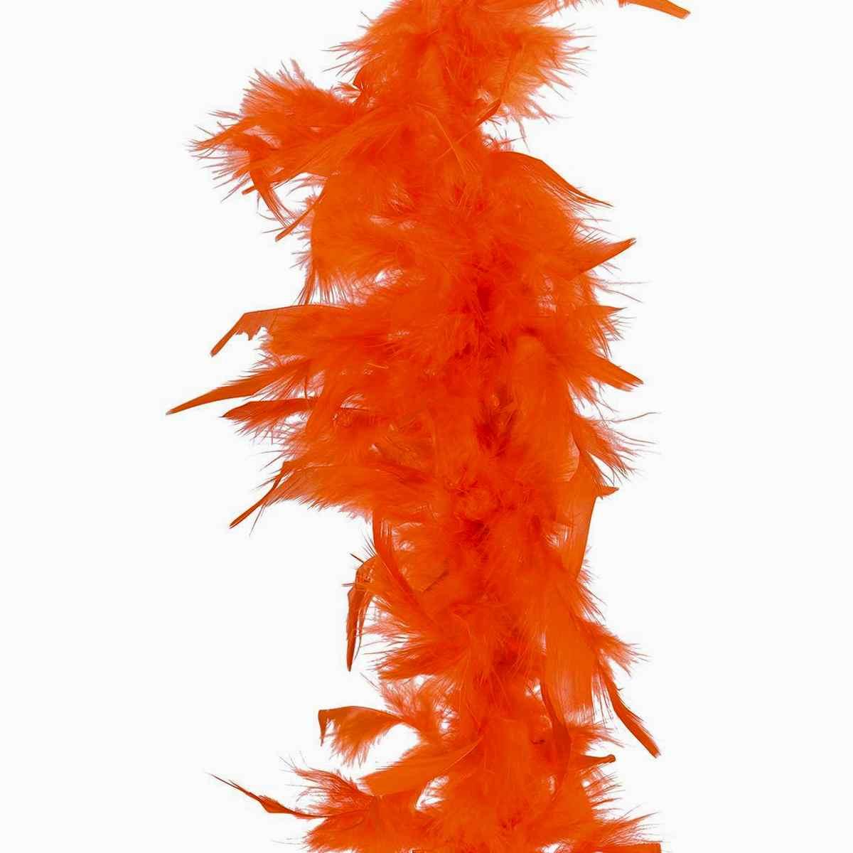 Boa di Piume cm.180 gr.40 Arancione Chiaro |Carnival Toys