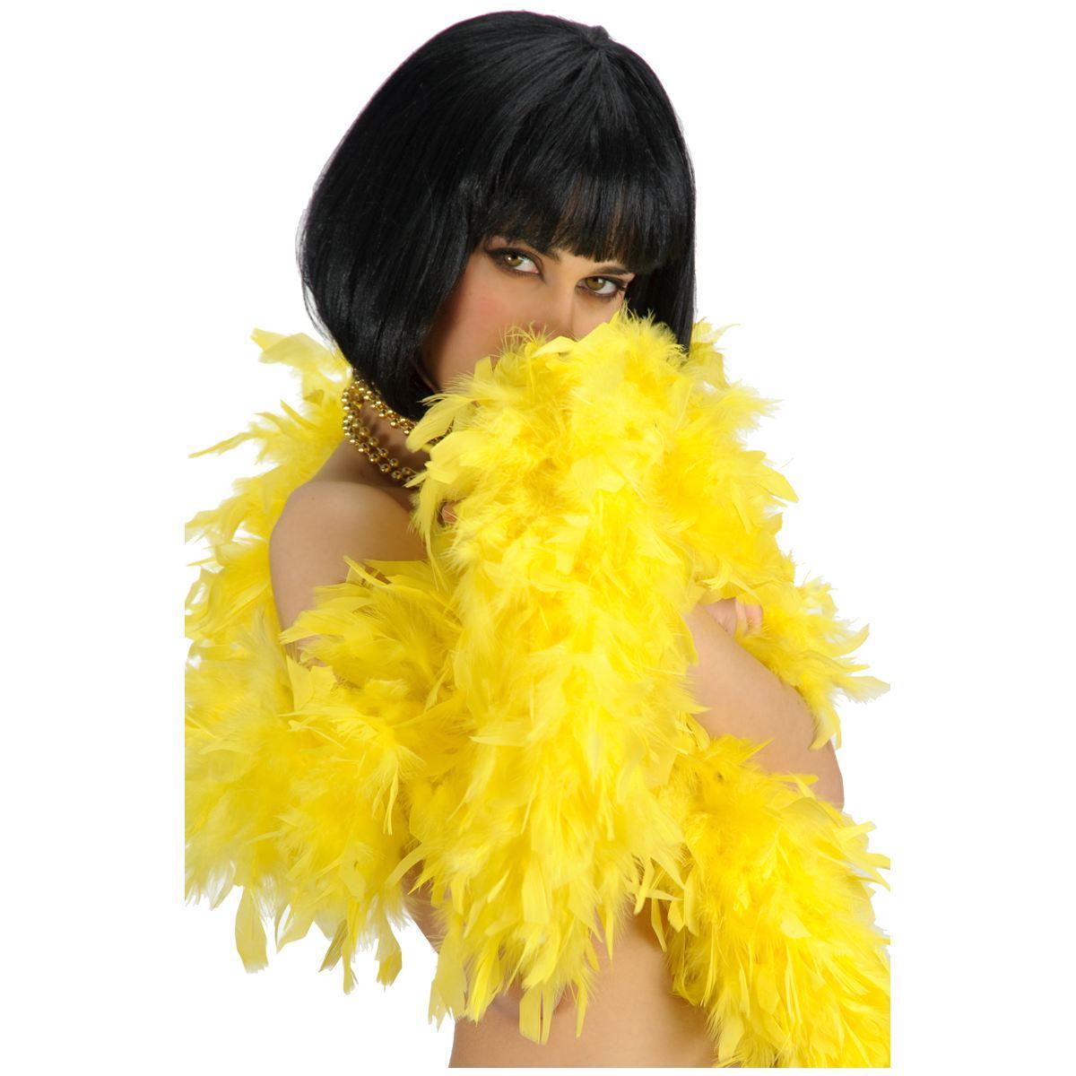 Boa di Piume Extra Lusso cm.180 gr.60 Giallo |Carnival Toys