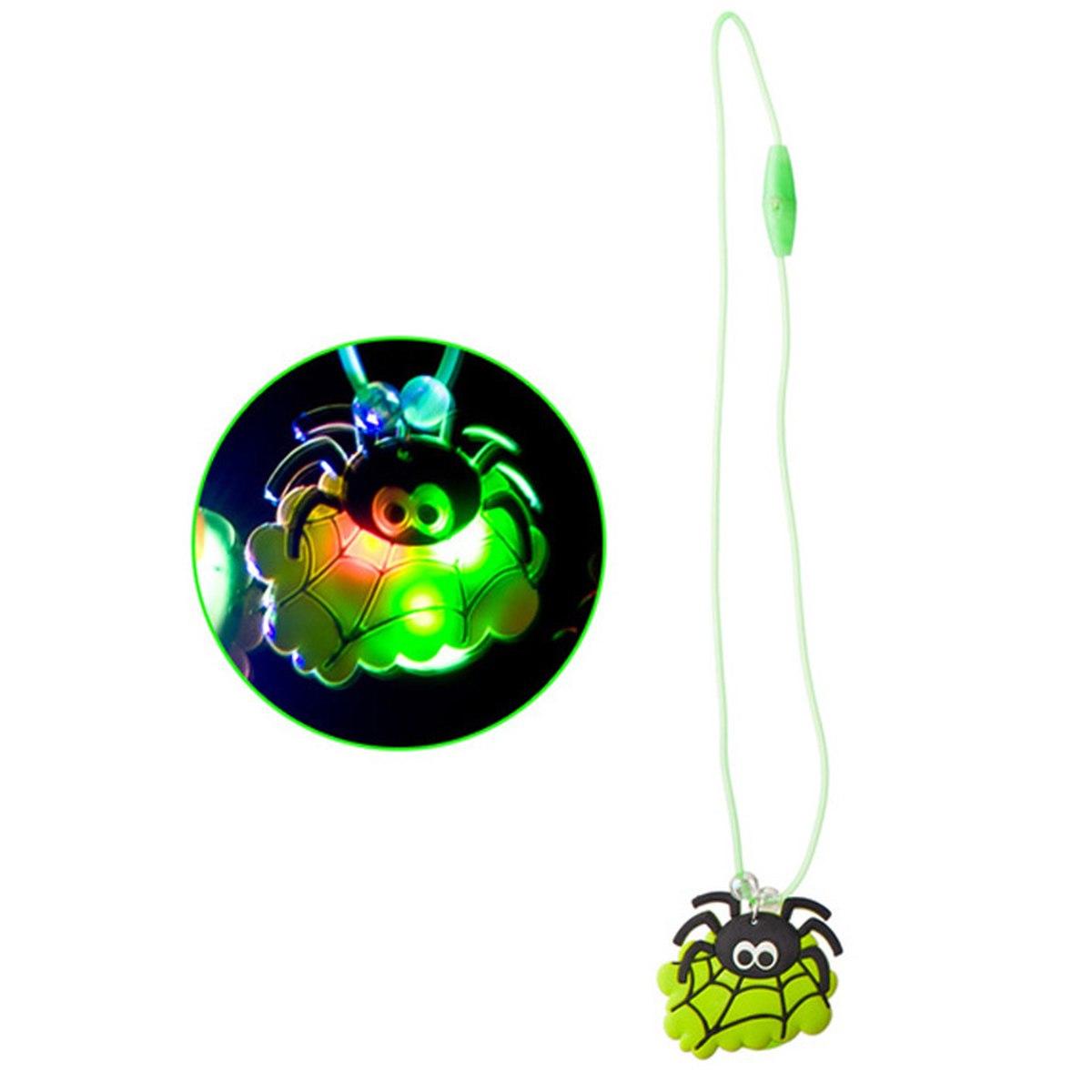 Collana con Ragno Lumiosa in Gomma |Carnival Toys