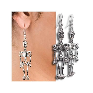 Orecchini Scheletro Metallo |Carnival Toys