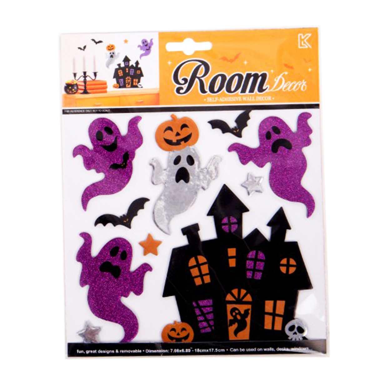Stickers Halloween Fantasmi Glitter pz.5 |Carnival Toys