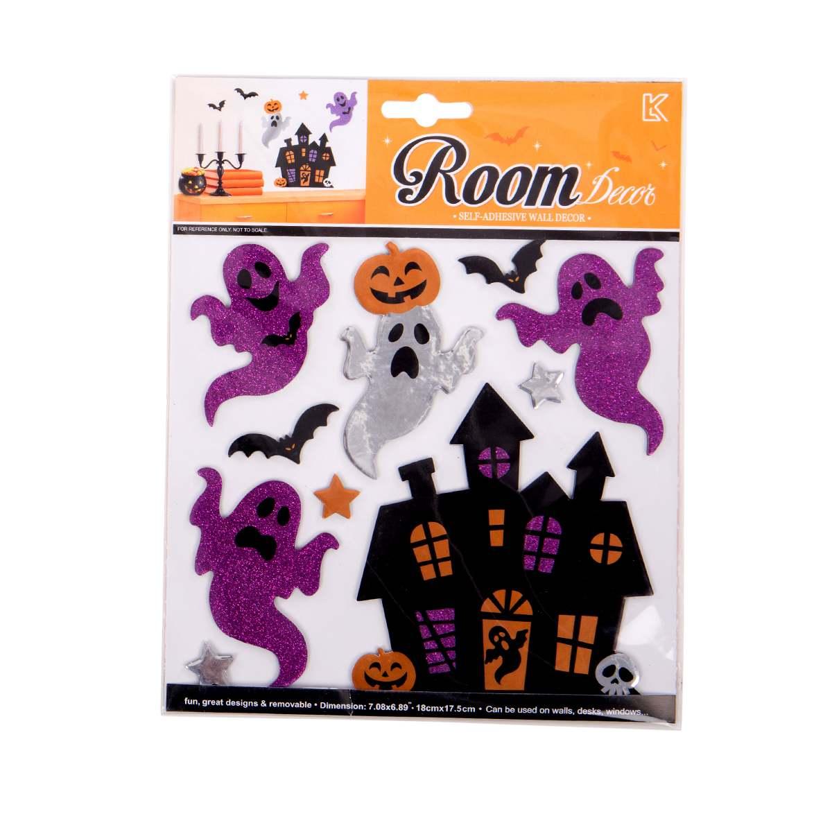 Stickers Halloween Fantasmi Glitter pz.5 |Carnival Toys