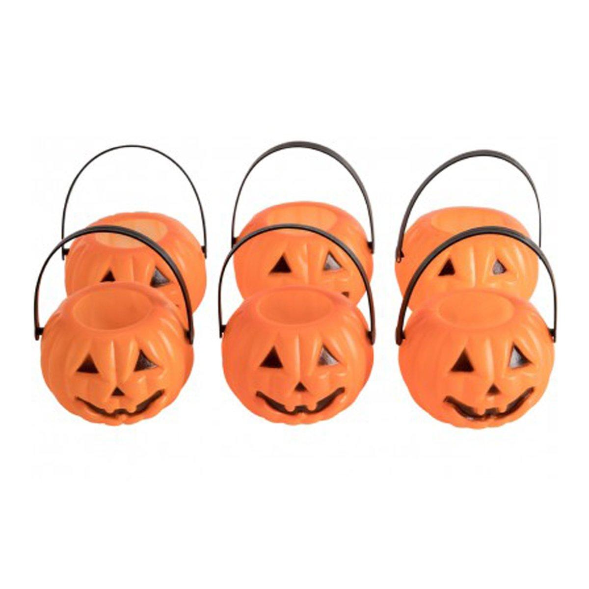 Cestino Zucca PVC con Manico cm.Ø6 Set pz.6 |Carnival Toys