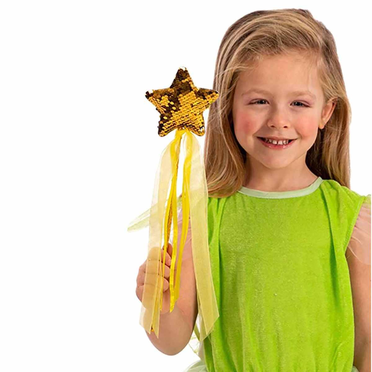 Bacchetta Fata Paillettes Oro cm.40 |Carnival Toys