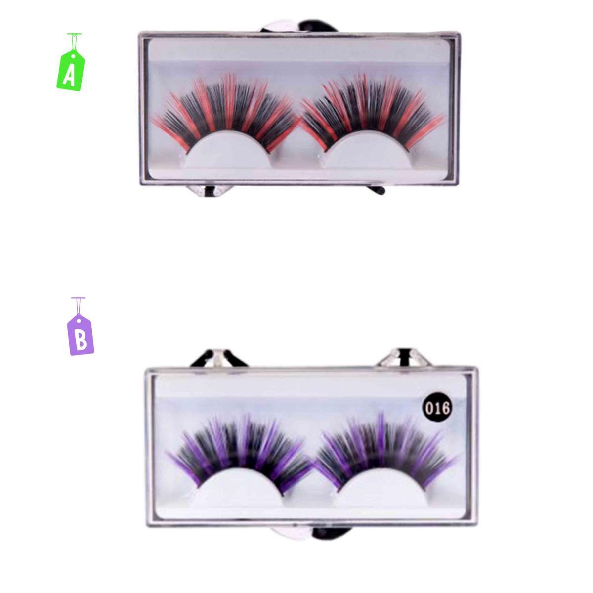 Trucco Ciglia Lunghe Nere 2 Colori |Carnival Toys