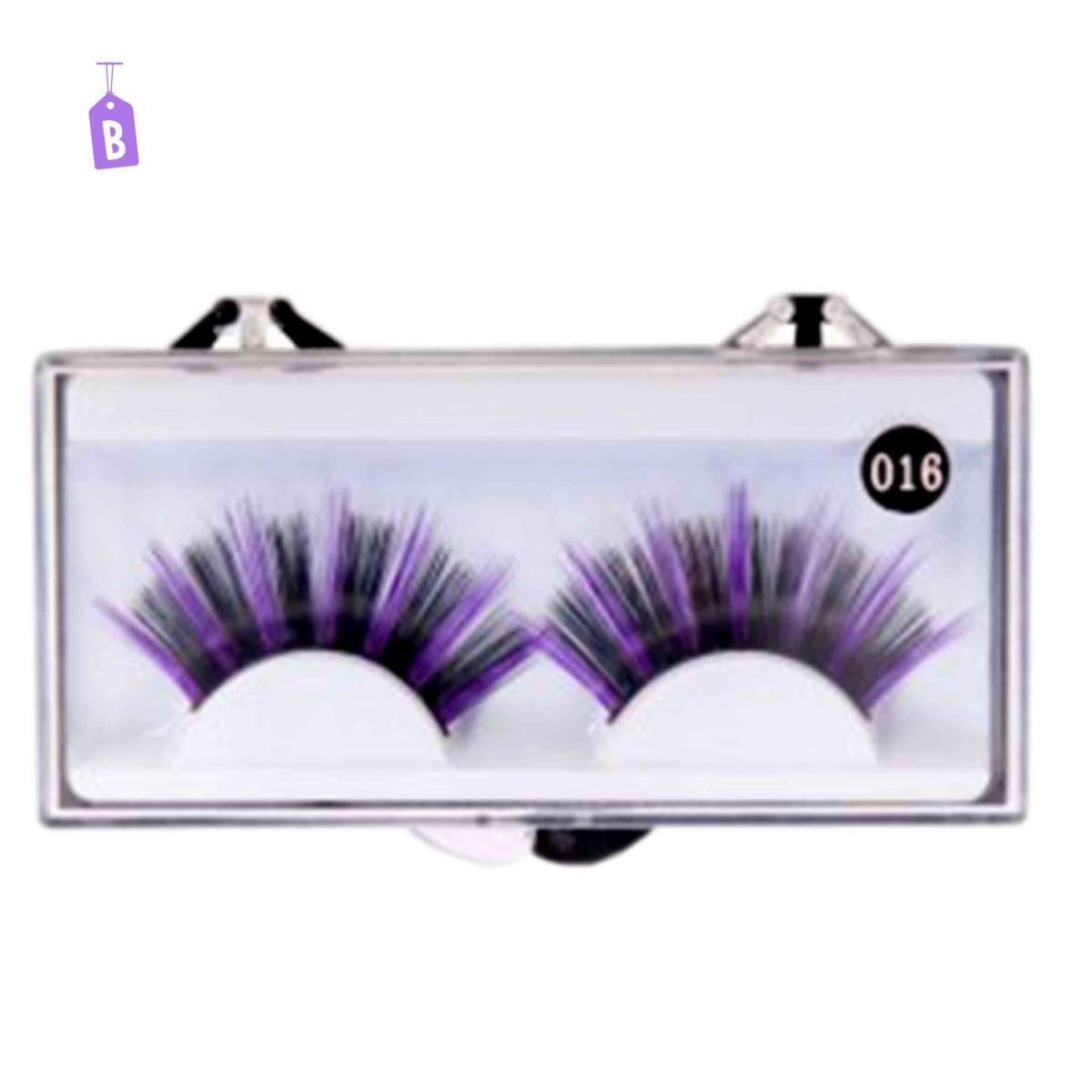 Trucco Ciglia Lunghe Nere 2 Colori |Carnival Toys