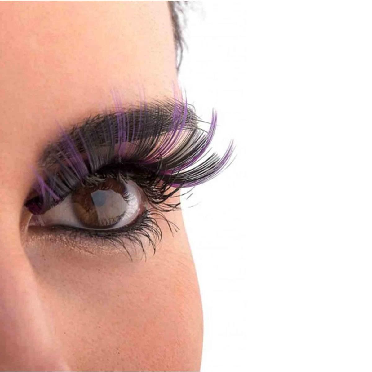 Trucco Ciglia Lunghe Nere 2 Colori |Carnival Toys