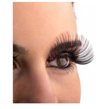 Trucco Ciglia Lunghe Nere Rosse |Carnival Toys