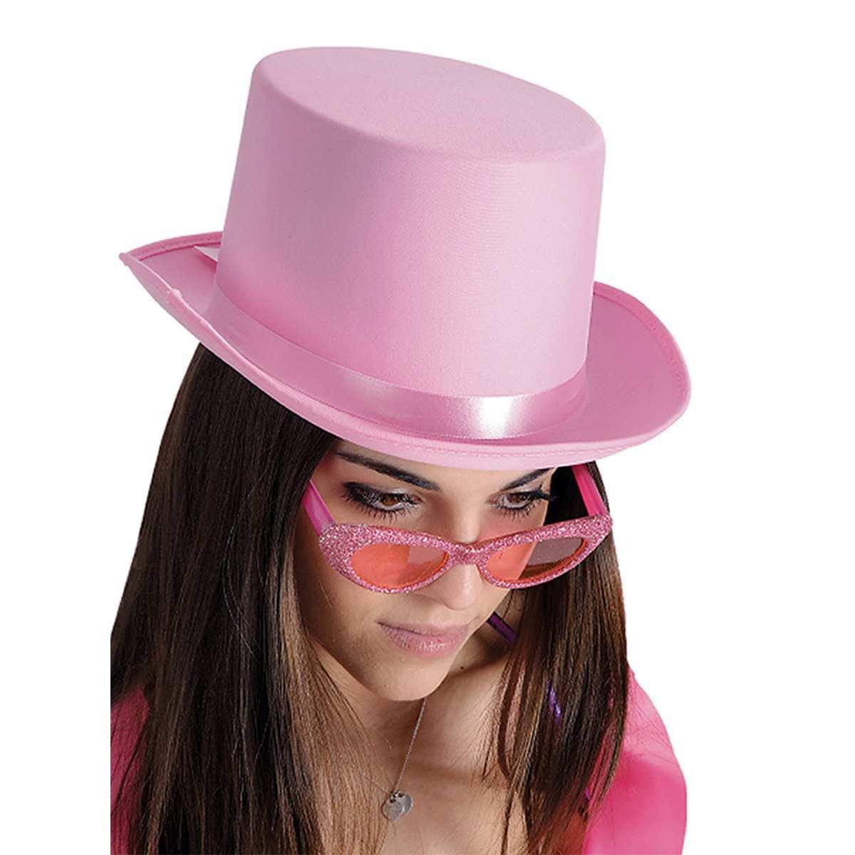 Cappello Cilindro Lusso Rosa |Carnival Toys