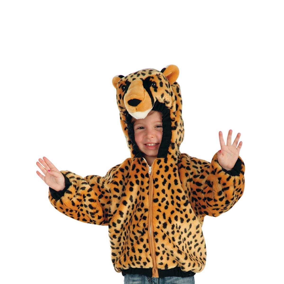 Costume Leopardo Giubotto con Cappuccio |Carnival Toys