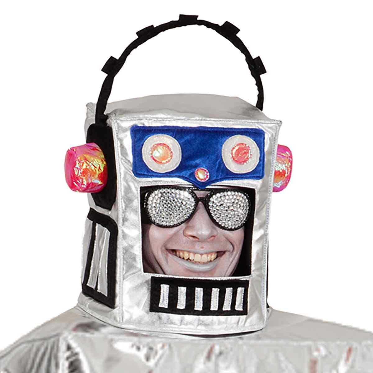 Cappello Robot Argento Laminato |Orlob