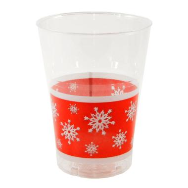 Bicchieri Natale PL Fiocchi Trasparente cc200 Dopla p10 |M2 Store