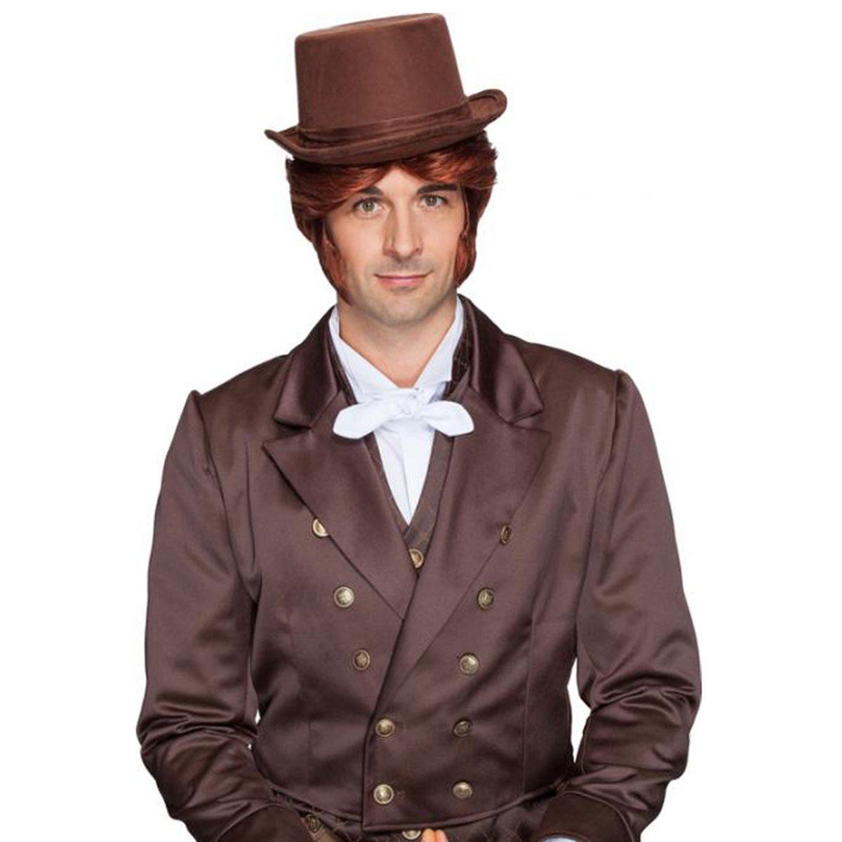 Cappello Cilindro Lusso Marrone |Orlob