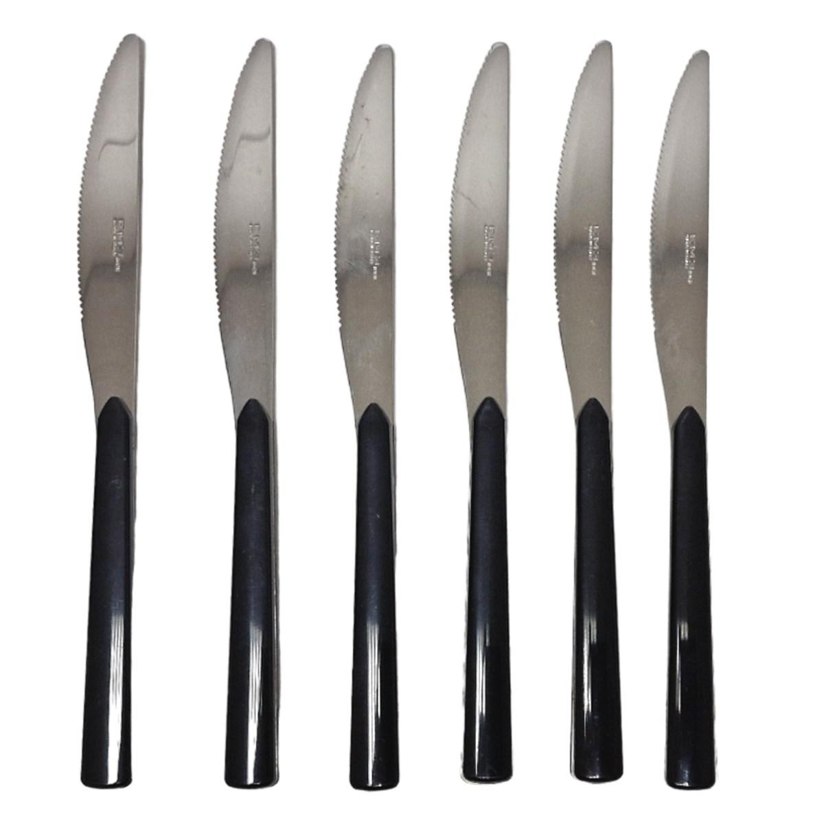 Posate Tavola Inox Set pz.24 Eme Fast Nere | Eme