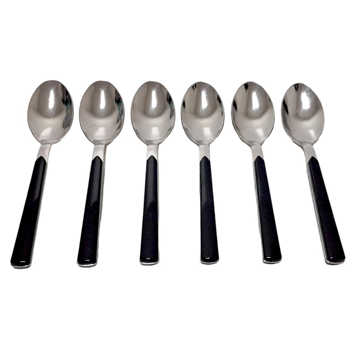 Posate Tavola Inox Set pz.24 Eme Fast Nere | Eme