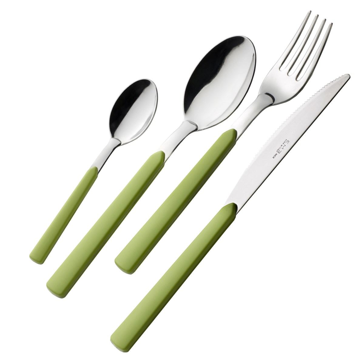 Posate Tavola Inox Set pz.24 Eme Verde | Eme