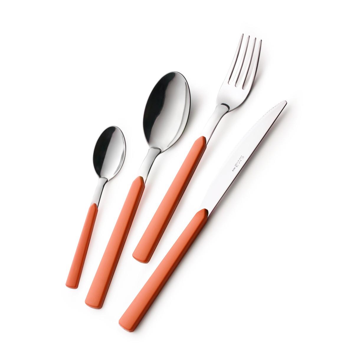 Posate Tavola Inox Set pz.24 Eme Fast Arancione | Eme