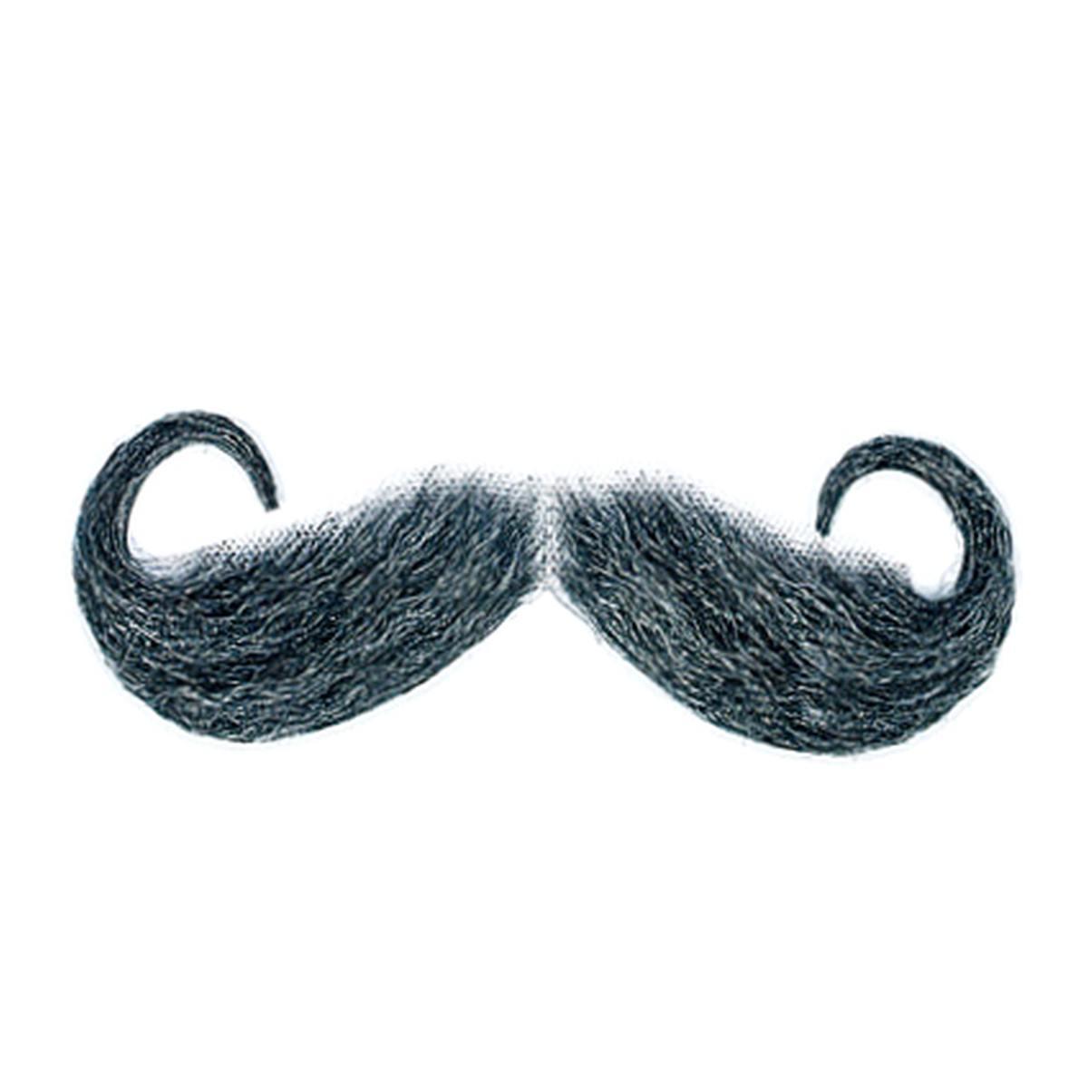 Baffi Maxi Arricciati Grigio |Orlob