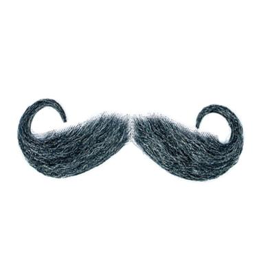 Baffi Maxi Arricciati Grigio |Orlob