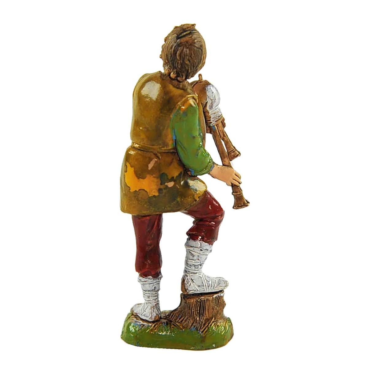 Statua cm.10 Pastore Suonatore di Zampogna | Moranduzzo