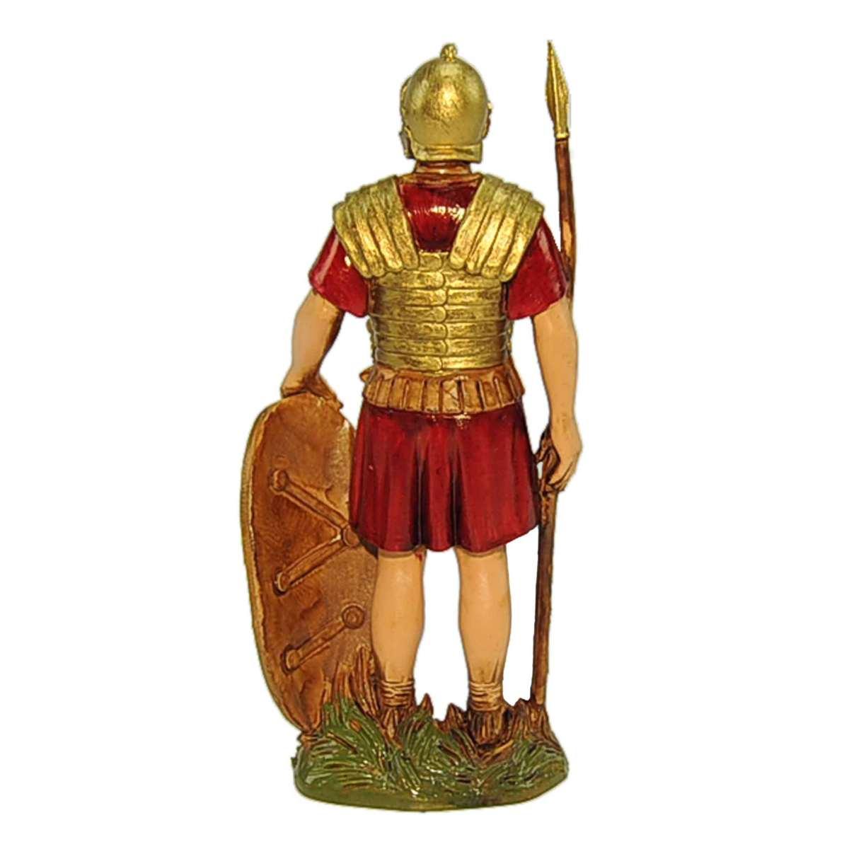 Statua cm.12 Soldato Romano con Picca e Scudo |Moranduzzo