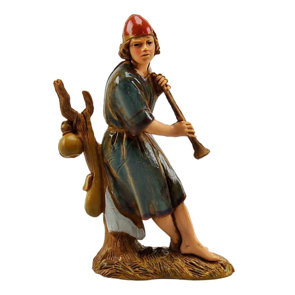 Statua cm.10 Pifferaio sul Tronco | Moranduzzo