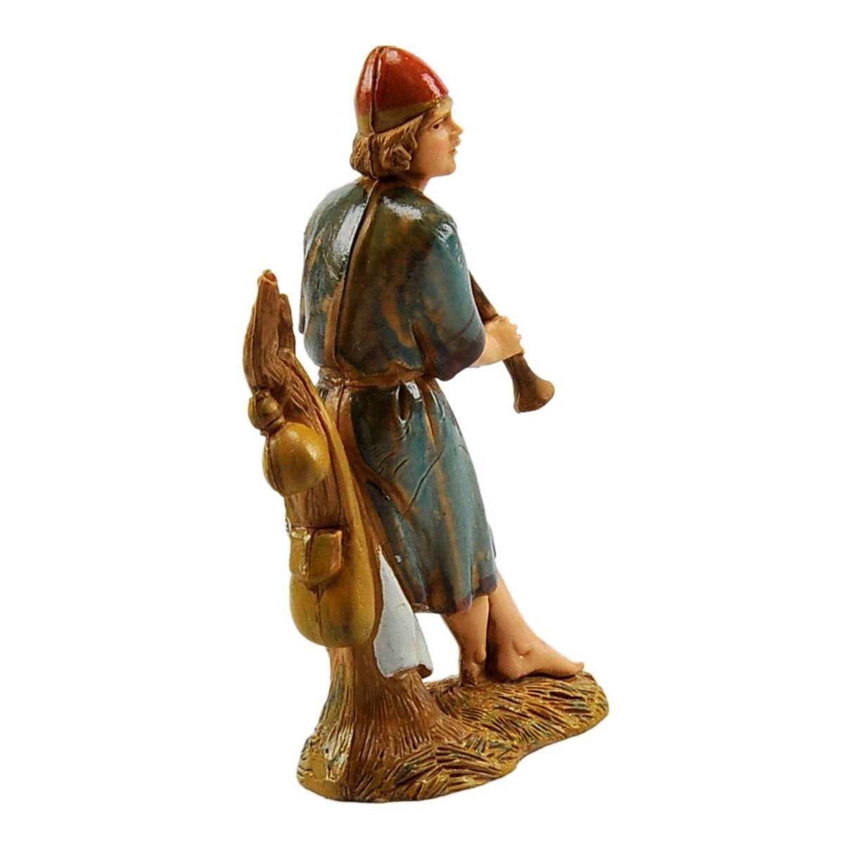 Statua cm.10 Pifferaio sul Tronco | Moranduzzo