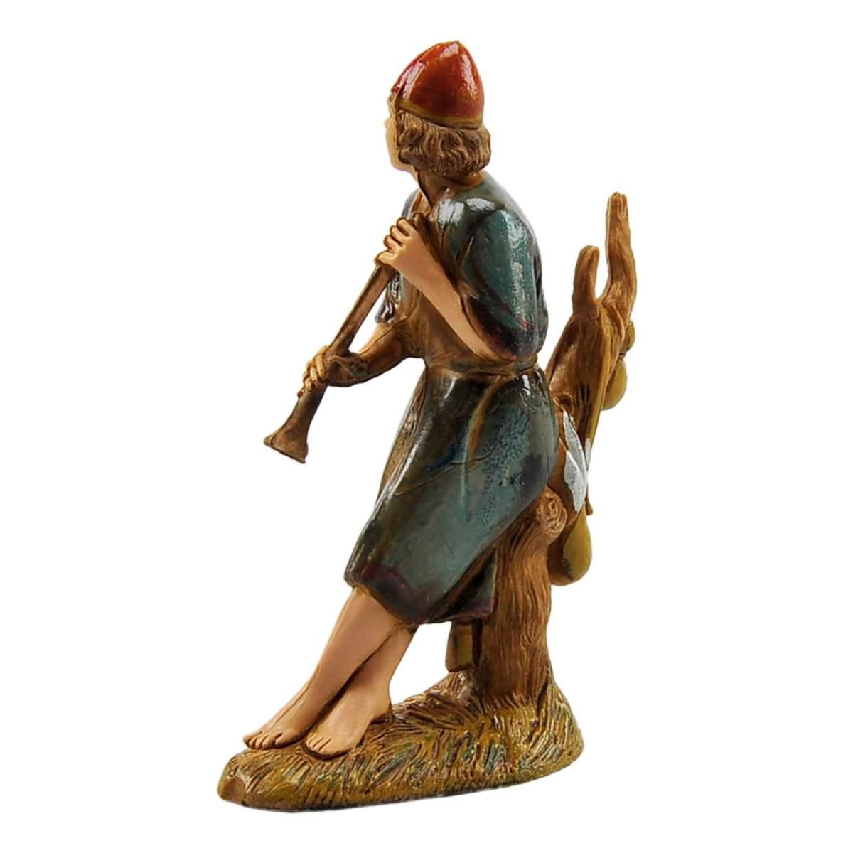 Statua cm.10 Pifferaio sul Tronco | Moranduzzo