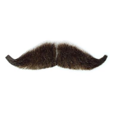 Baffi Castani con Adesivo |Orlob