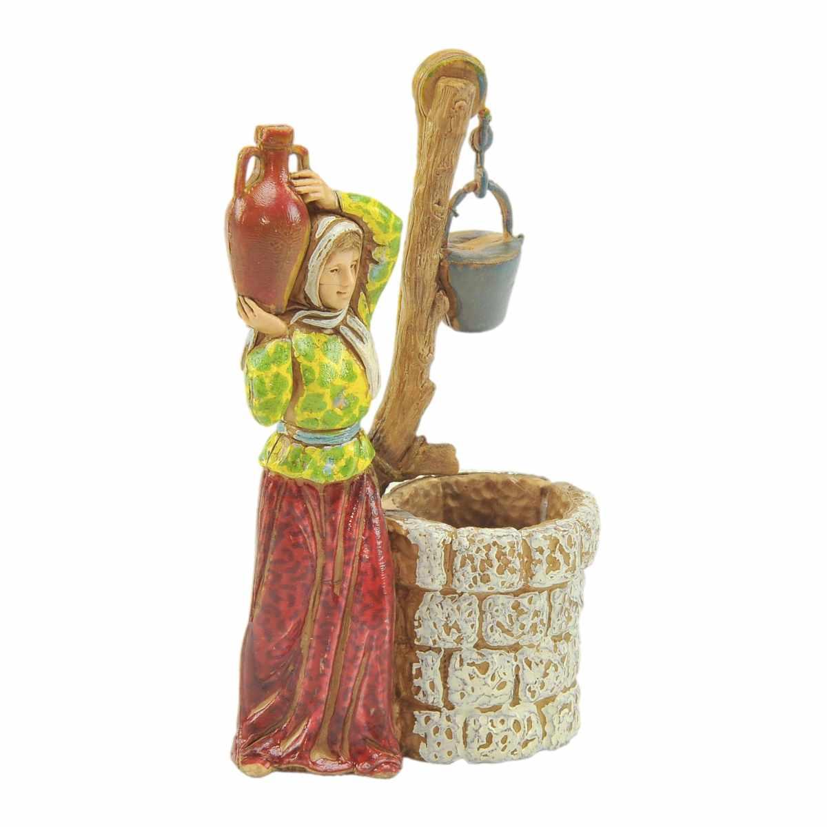 Statua cm.10 Donna al Pozzo con Anfora |Moranduzzo
