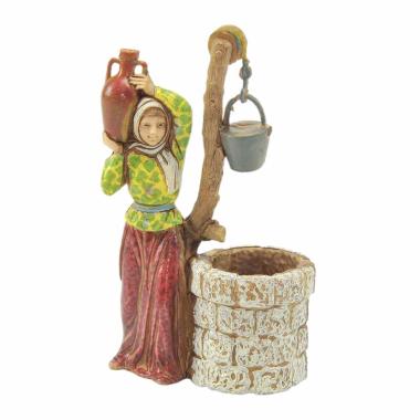 Statua cm.10 Donna al Pozzo con Anfora |Moranduzzo