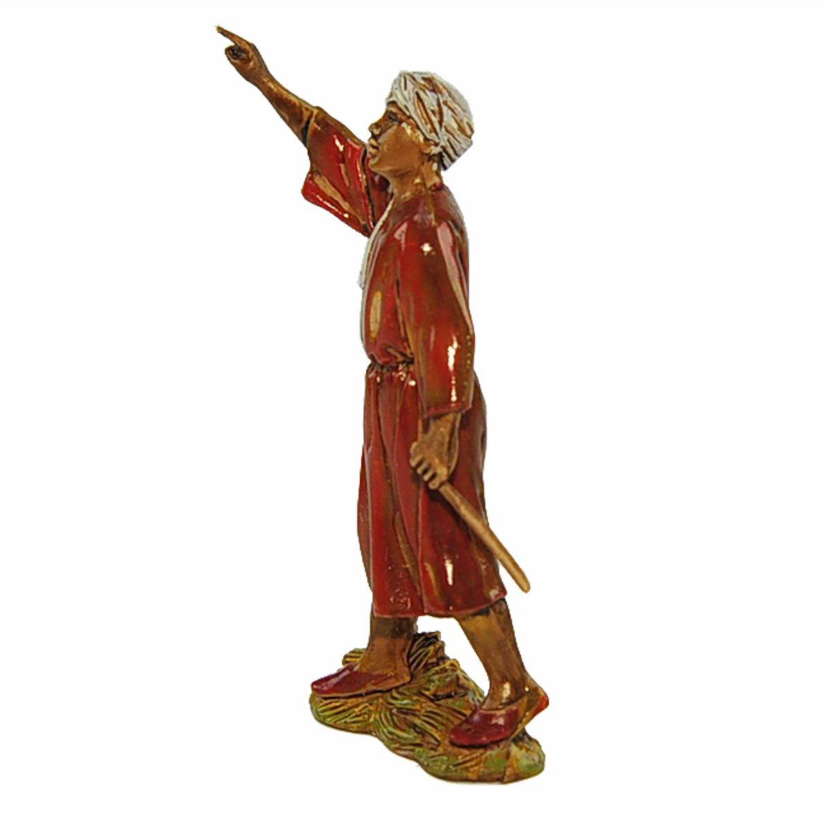 Statua cm.8 Conducente con Bastone | Moranduzzo